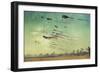 Kites and Beach-Lantern Press-Framed Art Print