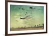 Kites and Beach-Lantern Press-Framed Art Print