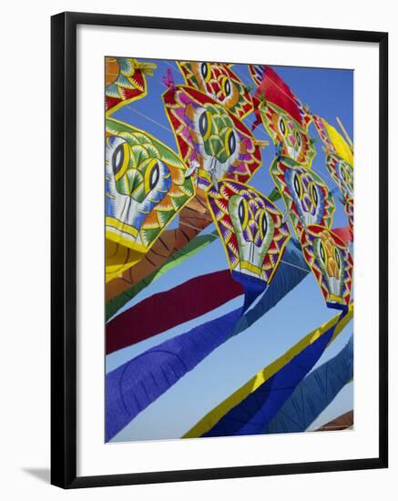 Kites, Bangkok, Thailand, Asia-Charles Bowman-Framed Photographic Print