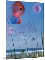 Kites Spinning, Washington State Kite Festival, Long Beach, Washington, USA-Merrill Images-Mounted Photographic Print