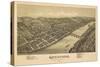 Kittanning, Pennsylvania - Panoramic Map-Lantern Press-Stretched Canvas