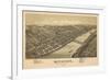 Kittanning, Pennsylvania - Panoramic Map-Lantern Press-Framed Art Print