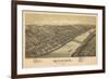 Kittanning, Pennsylvania - Panoramic Map-Lantern Press-Framed Art Print