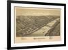 Kittanning, Pennsylvania - Panoramic Map-Lantern Press-Framed Art Print