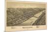 Kittanning, Pennsylvania - Panoramic Map-Lantern Press-Mounted Art Print