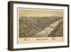 Kittanning, Pennsylvania - Panoramic Map-Lantern Press-Framed Art Print