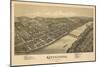 Kittanning, Pennsylvania - Panoramic Map-Lantern Press-Mounted Art Print