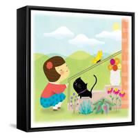 Kitten and Me - Humpty Dumpty-Sheree Boyd-Framed Stretched Canvas