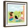 Kitten and Me - Humpty Dumpty-Sheree Boyd-Framed Giclee Print