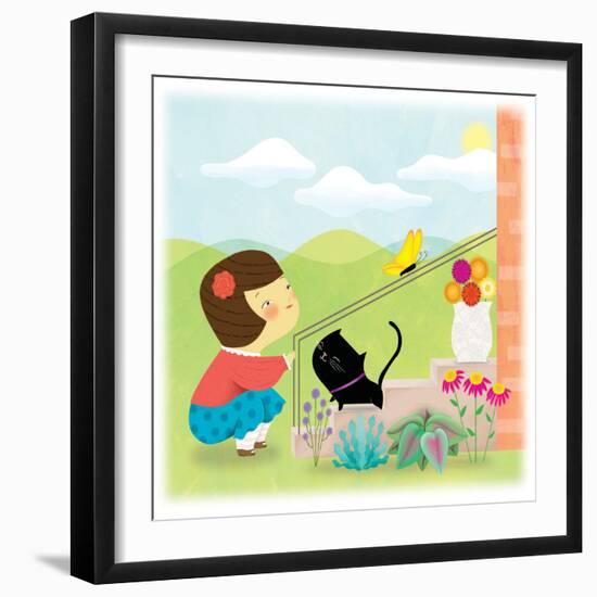 Kitten and Me - Humpty Dumpty-Sheree Boyd-Framed Giclee Print