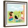 Kitten and Me - Humpty Dumpty-Sheree Boyd-Framed Giclee Print