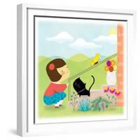 Kitten and Me - Humpty Dumpty-Sheree Boyd-Framed Giclee Print