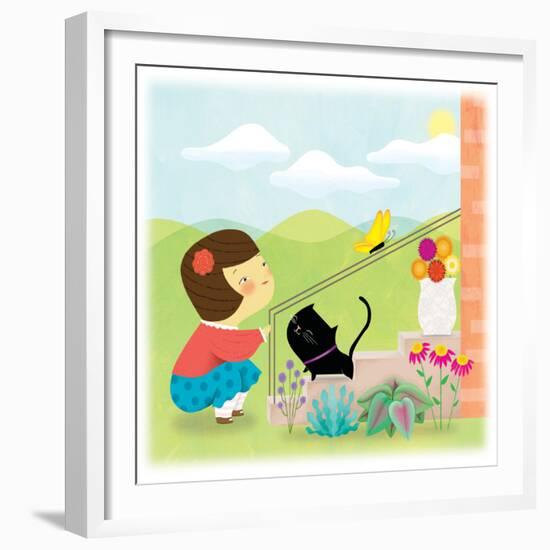 Kitten and Me - Humpty Dumpty-Sheree Boyd-Framed Giclee Print