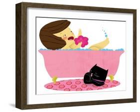 Kitten and Me - Turtle-Sheree Boyd-Framed Giclee Print