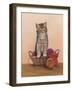 Kitten and Wool Basket-Janet Pidoux-Framed Giclee Print