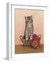 Kitten and Wool Basket-Janet Pidoux-Framed Giclee Print