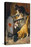 Kitten Carriage-Julius Adam-Stretched Canvas