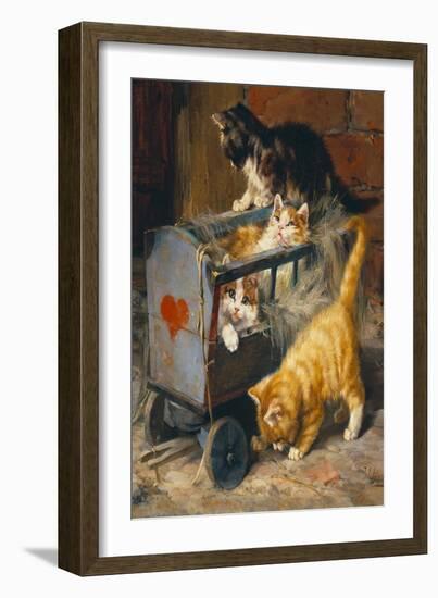 Kitten Carriage-Julius Adam-Framed Art Print