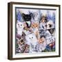 Kitten Collage-Jenny Newland-Framed Giclee Print