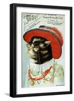 Kitten In A Hat Wearing Eyeglasses-Spencer Optical-Framed Art Print