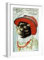 Kitten In A Hat Wearing Eyeglasses-Spencer Optical-Framed Art Print