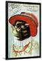 Kitten In A Hat Wearing Eyeglasses-Spencer Optical-Framed Art Print