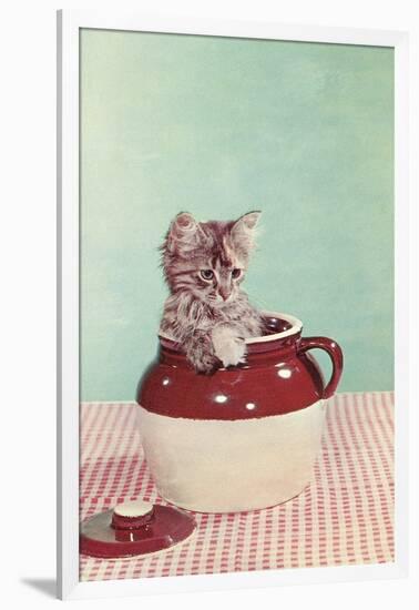 Kitten in a Jug-null-Framed Art Print