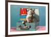 Kitten in a Lunchbox, Retro-null-Framed Premium Giclee Print