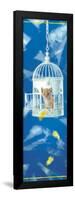 Kitten in Birdcage-null-Framed Poster