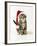 Kitten in Christmas Hat-null-Framed Photographic Print