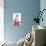 Kitten in Red Jug-null-Stretched Canvas displayed on a wall