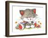 Kitten in the flowers-ZPR Int’L-Framed Giclee Print