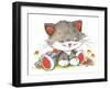 Kitten in the flowers-ZPR Int’L-Framed Giclee Print