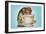 Kitten Lapping at Cup-Found Image Press-Framed Giclee Print