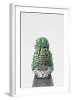 Kitten Wearing a Hat-Tai Prints-Framed Art Print