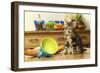 Kitten with Spilt Milk-null-Framed Photographic Print