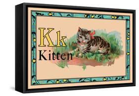 Kitten-null-Framed Stretched Canvas