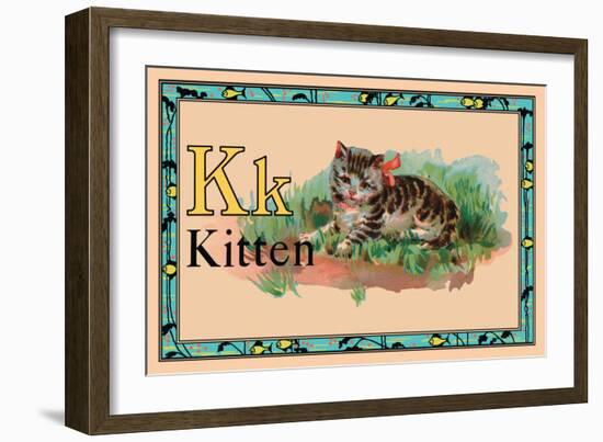 Kitten-null-Framed Art Print