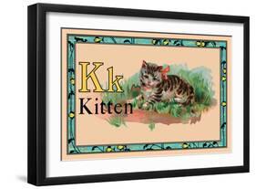 Kitten-null-Framed Art Print