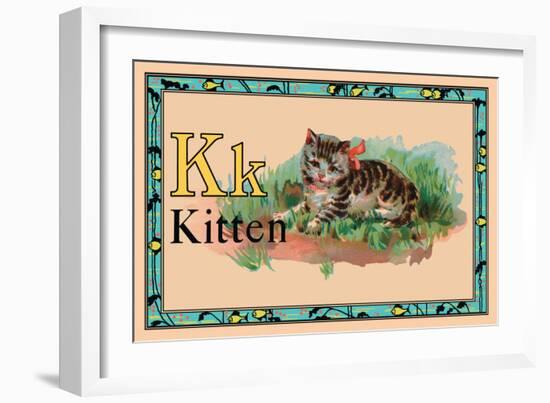 Kitten-null-Framed Art Print