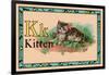 Kitten-null-Framed Art Print