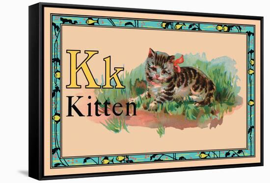 Kitten-null-Framed Stretched Canvas
