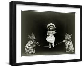 Kittens and a Doll Skipping, 1891-null-Framed Giclee Print