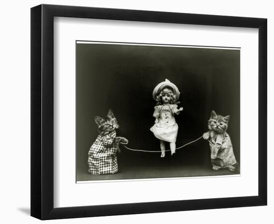 Kittens and a Doll Skipping, 1891-null-Framed Giclee Print