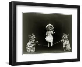 Kittens and a Doll Skipping, 1891-null-Framed Giclee Print