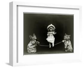 Kittens and a Doll Skipping, 1891-null-Framed Giclee Print