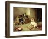 Kittens and Dog, 1881-Walter Hunt-Framed Giclee Print