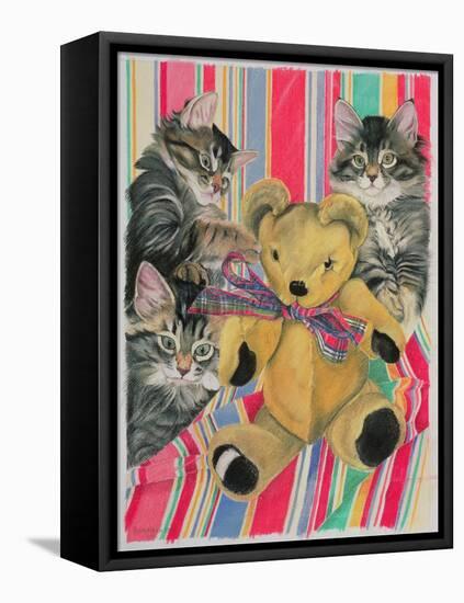 Kittens and Teddy-Anne Robinson-Framed Stretched Canvas