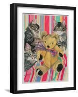 Kittens and Teddy-Anne Robinson-Framed Giclee Print