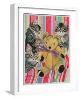 Kittens and Teddy-Anne Robinson-Framed Giclee Print